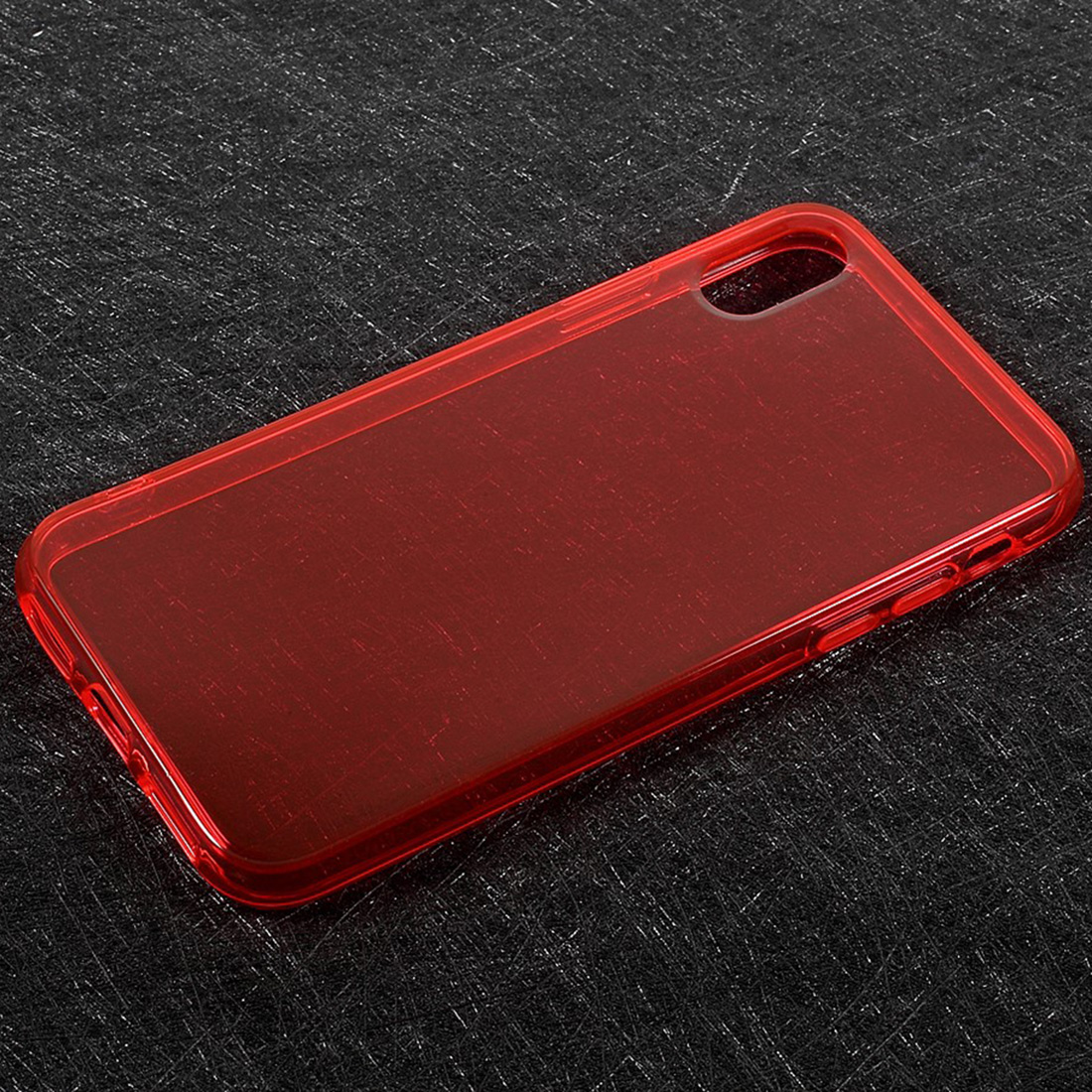 iPhone X stabile TPU Hülle glänzend - rot